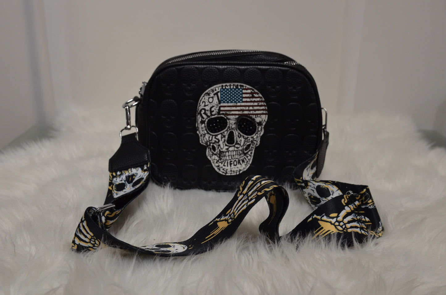 Tasche skull schwarz