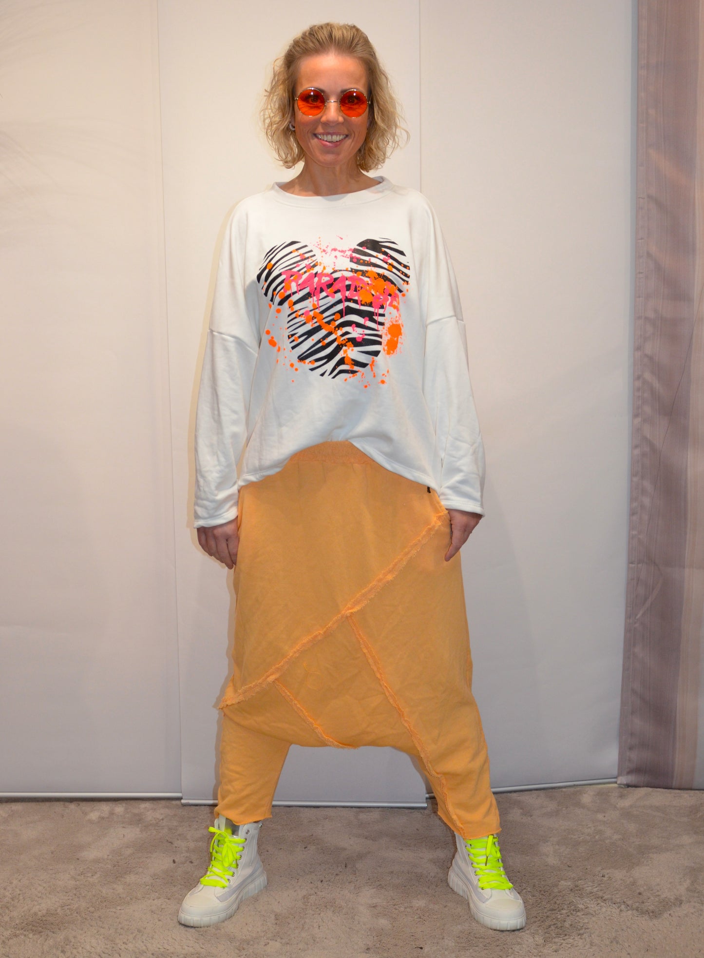 Baggy Hose Charlotte orange