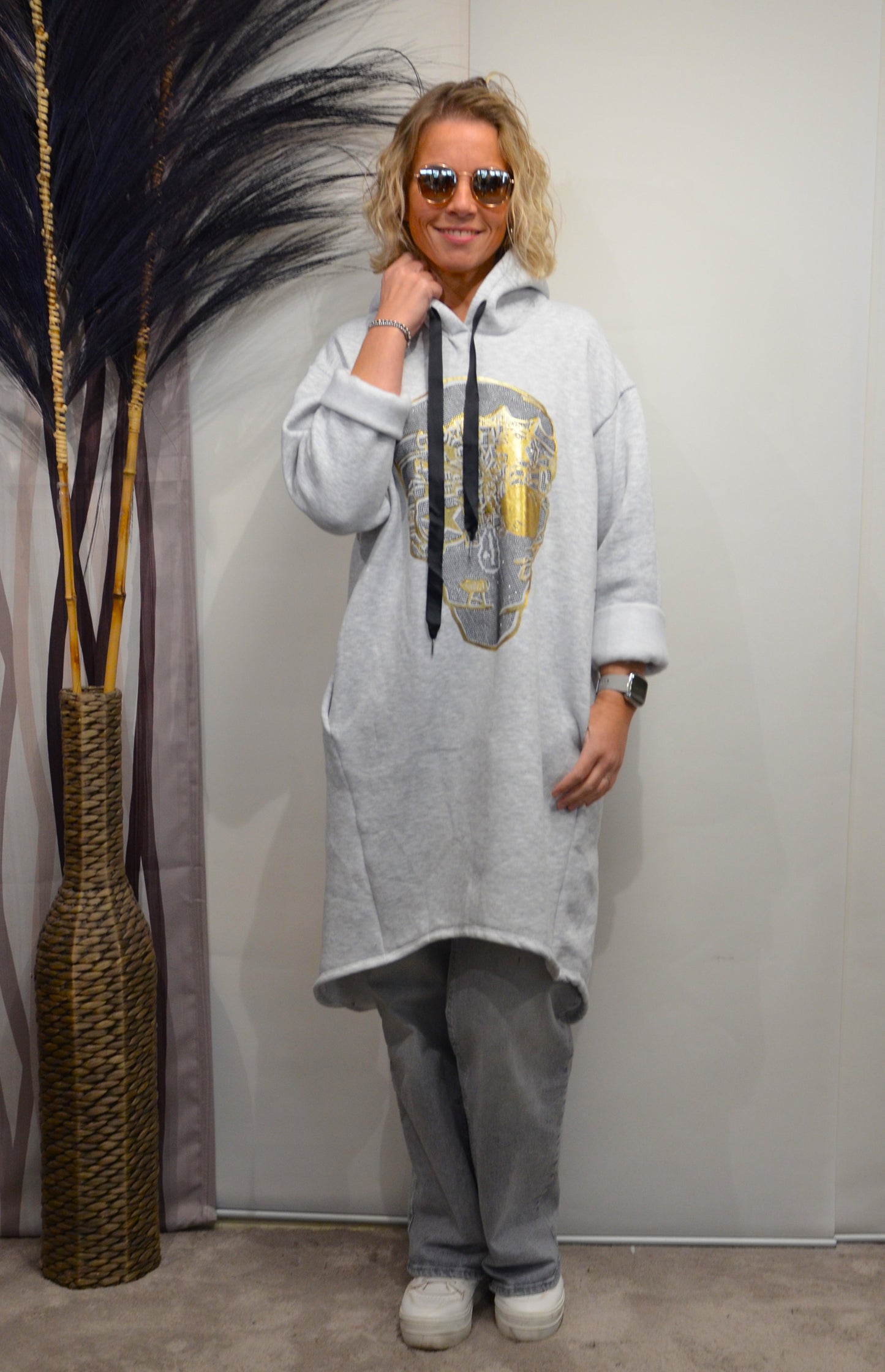 Hoodie Yuma grey