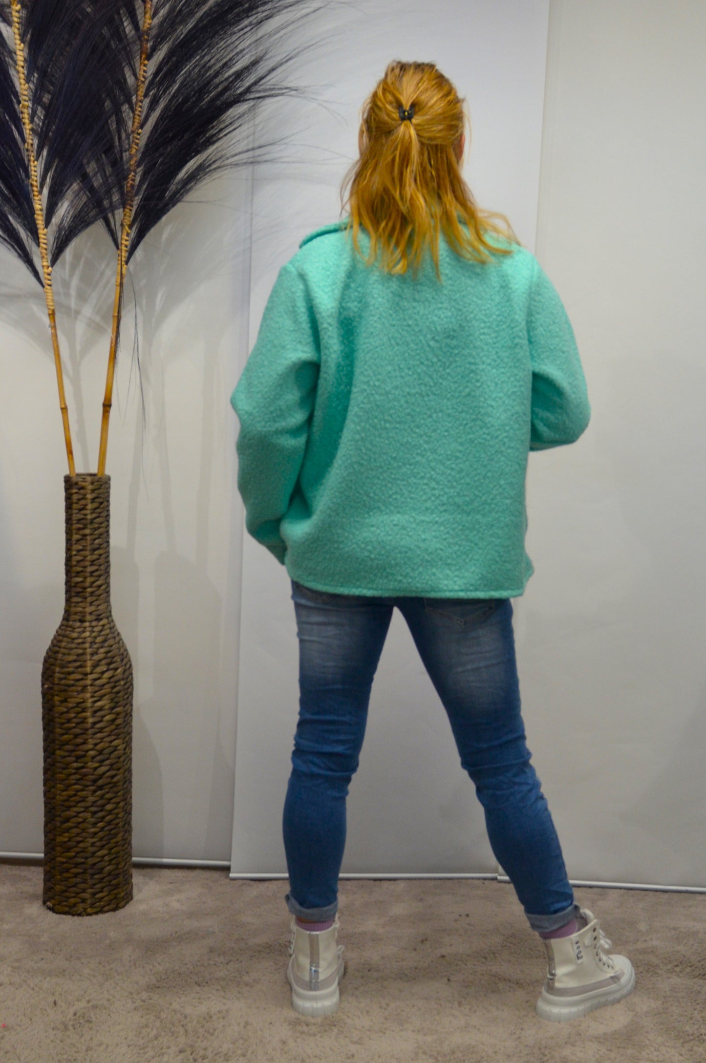 Boucle Jacke Abigal mint