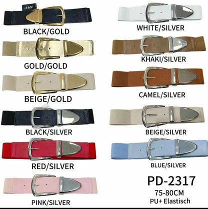 Stretch Gürtel 75cm tragbar 36-42   verschiedene farben