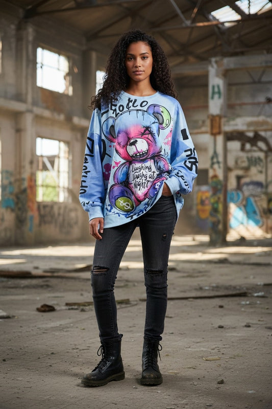 Bärchen Shirt 44-48 blau