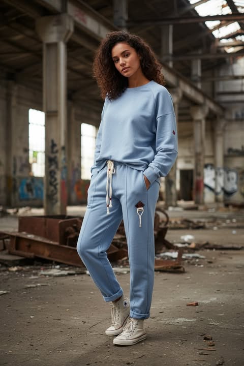 Zweiteiler Hellblau Gr. 38-44