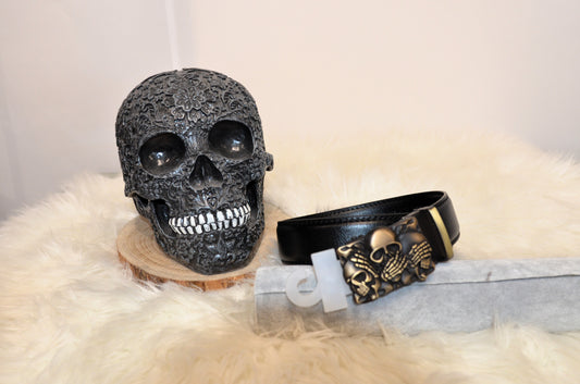 Skullgürtel matt