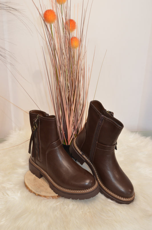 Stiefelette braun
