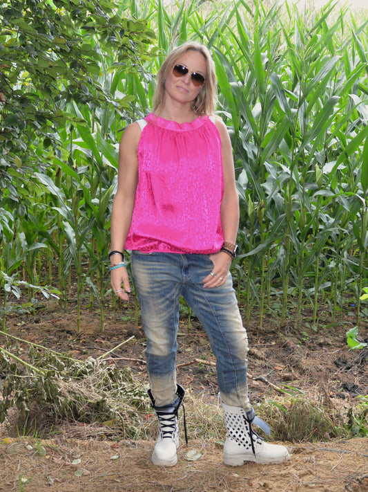 Binde Blusen Top " Jenny " in verschiedenen Farben