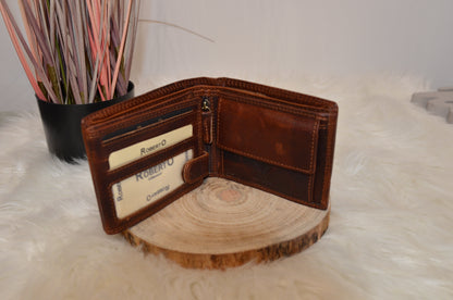 Geldbörse Skull Leder
