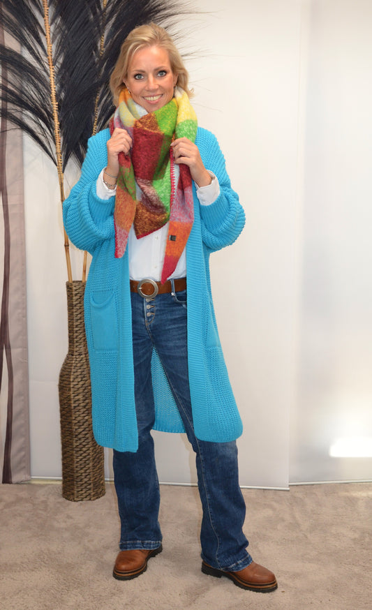 Strickjacke "türkis"