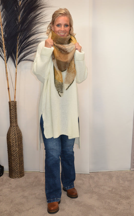 Dreiecks Tuch camel