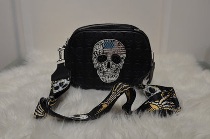Tasche skull schwarz