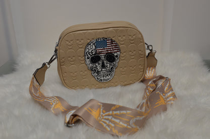 Tasche Skull schlamm