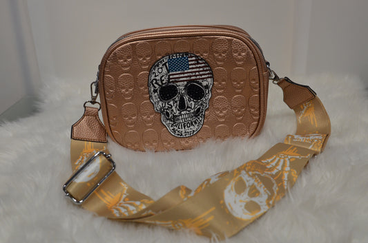 Tasche Skull Gold