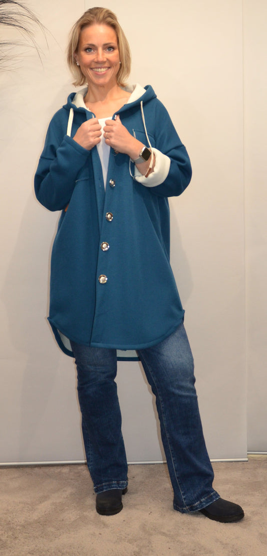 Hemd Bluse/ Jacke Cara petrol