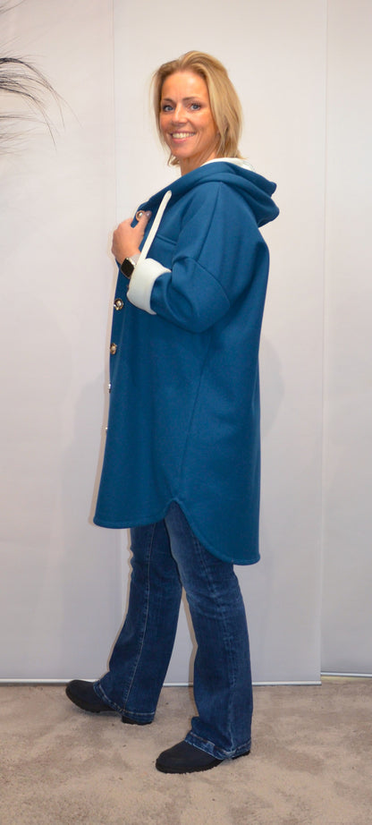 Hemd Bluse/ Jacke Cara petrol