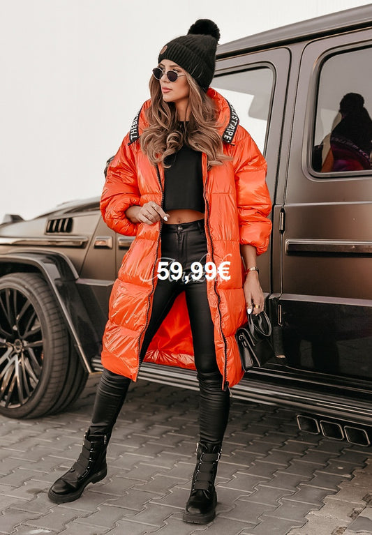 Wintermantel orange Gr 40/42