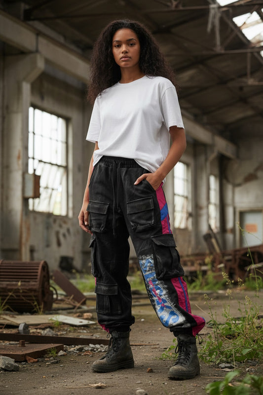 Hose Print  Worker Styl